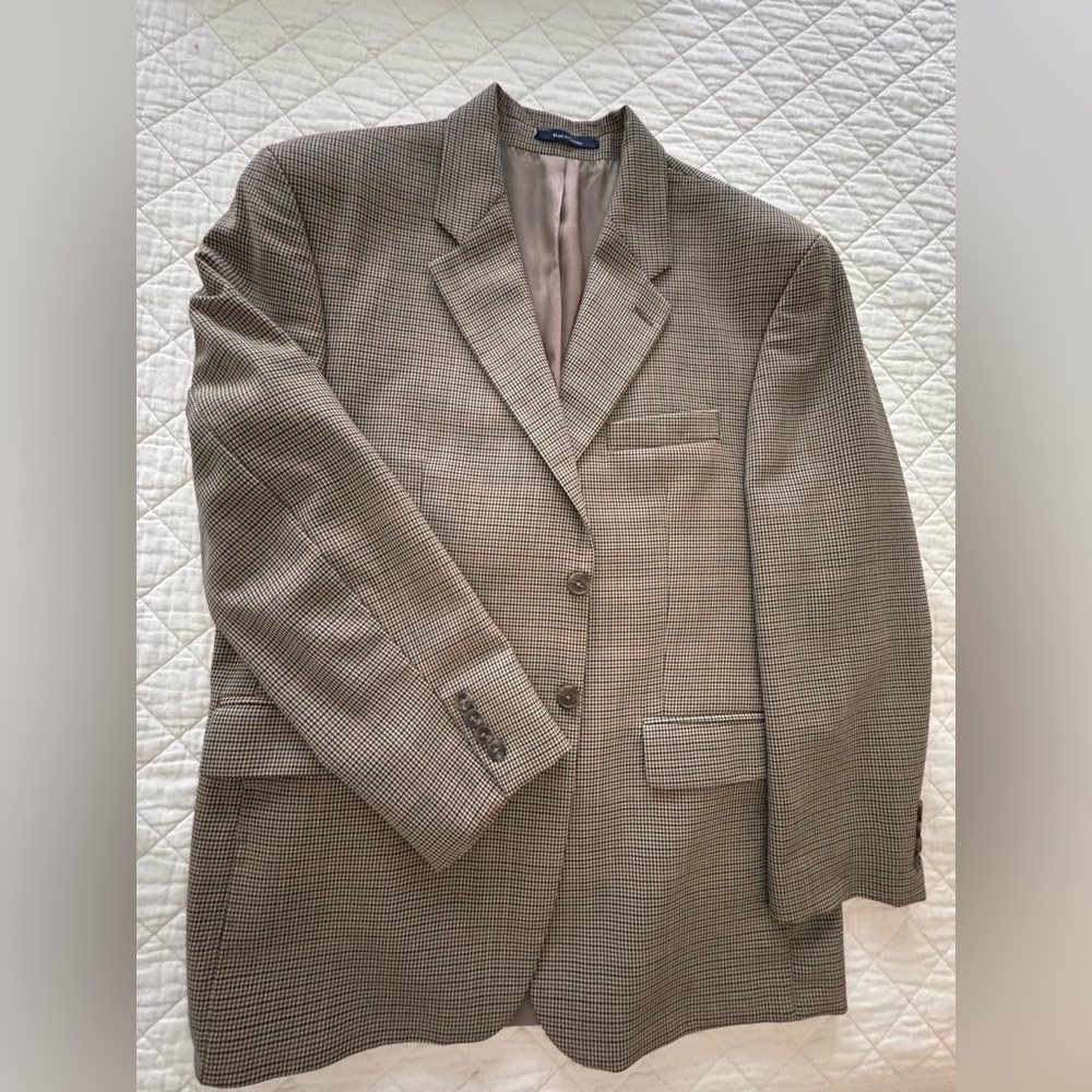 Vintage Classic Glen plaid Brown Polo University by Ralph Lauren Blazer
